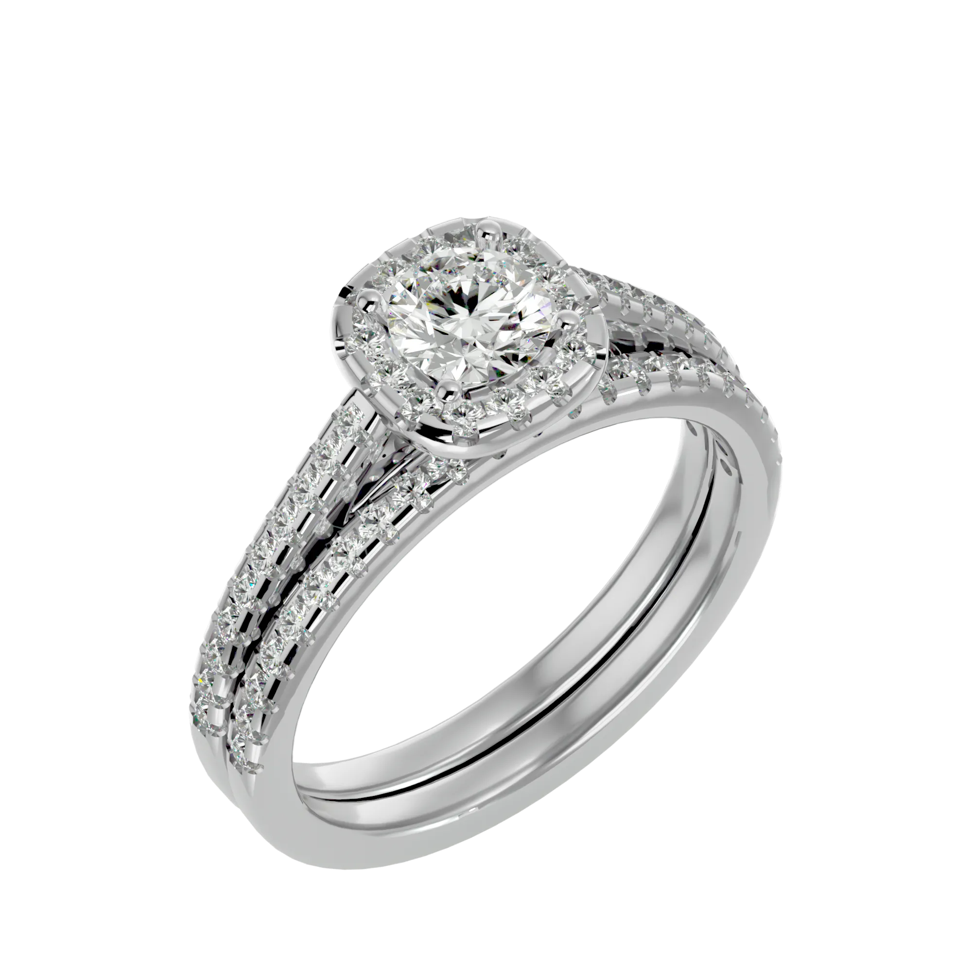 1 1/4 ctw Round Lab Grown Diamond Bridal Ring