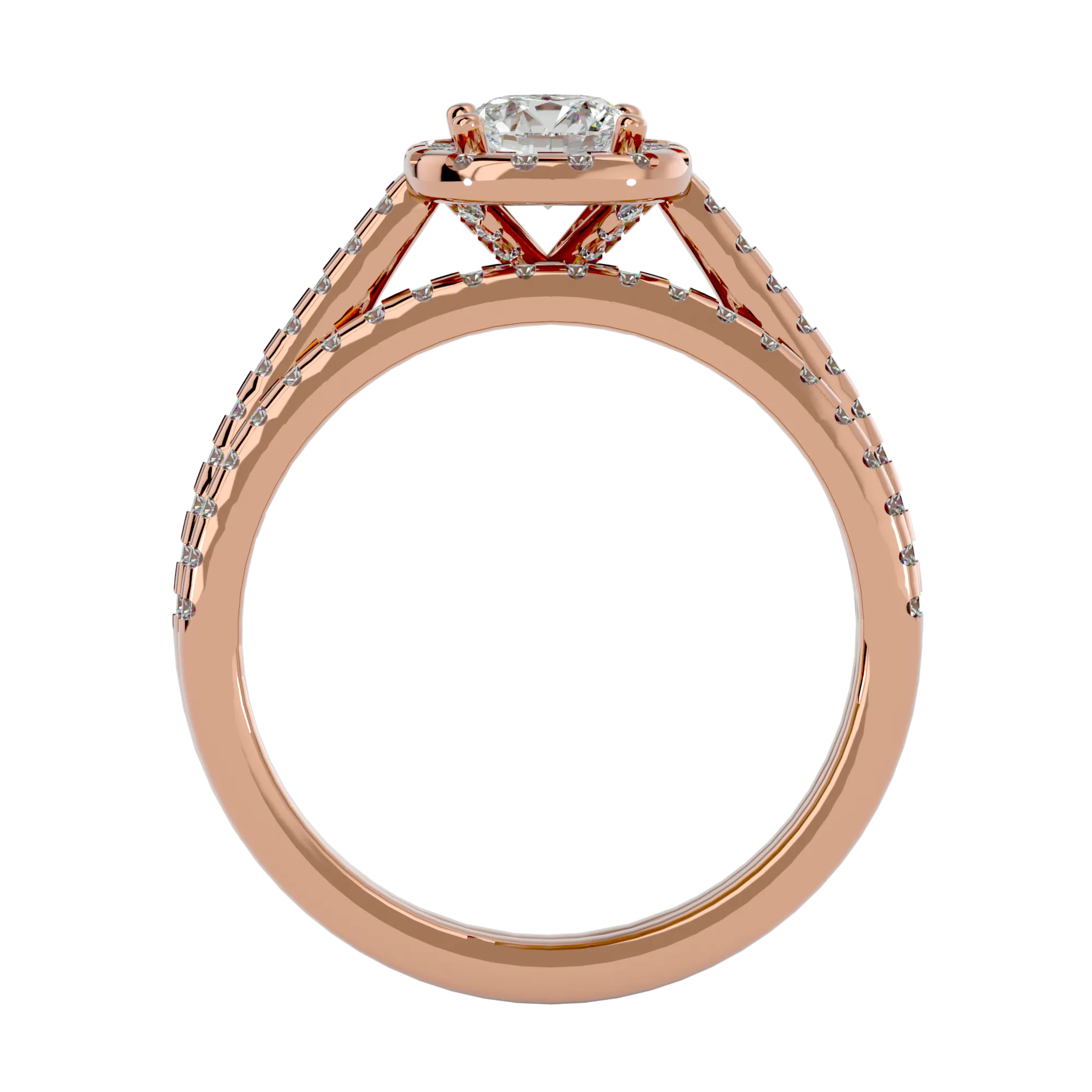 1 1/4 ctw Round Lab Grown Diamond Bridal Ring