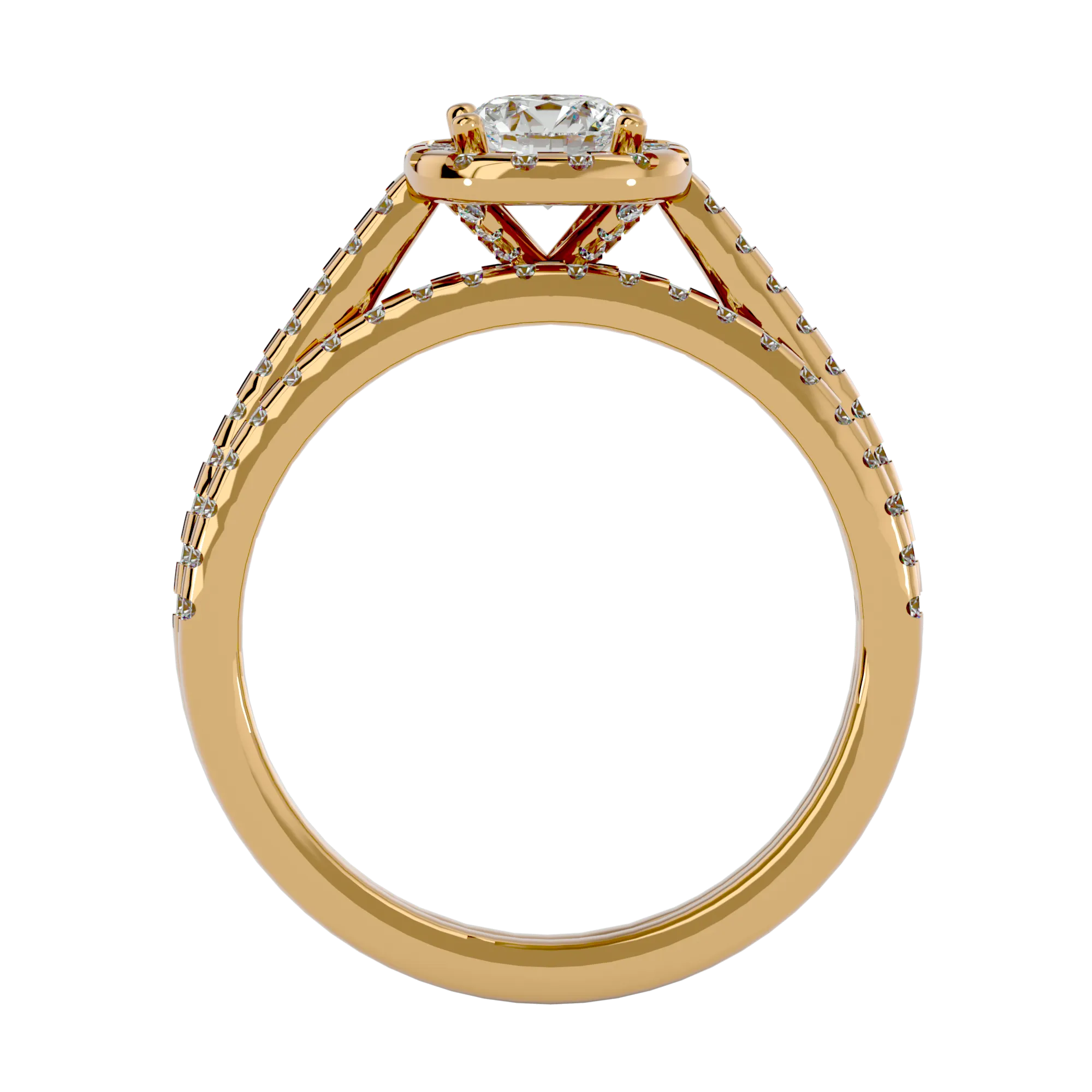 1 1/4 ctw Round Lab Grown Diamond Bridal Ring