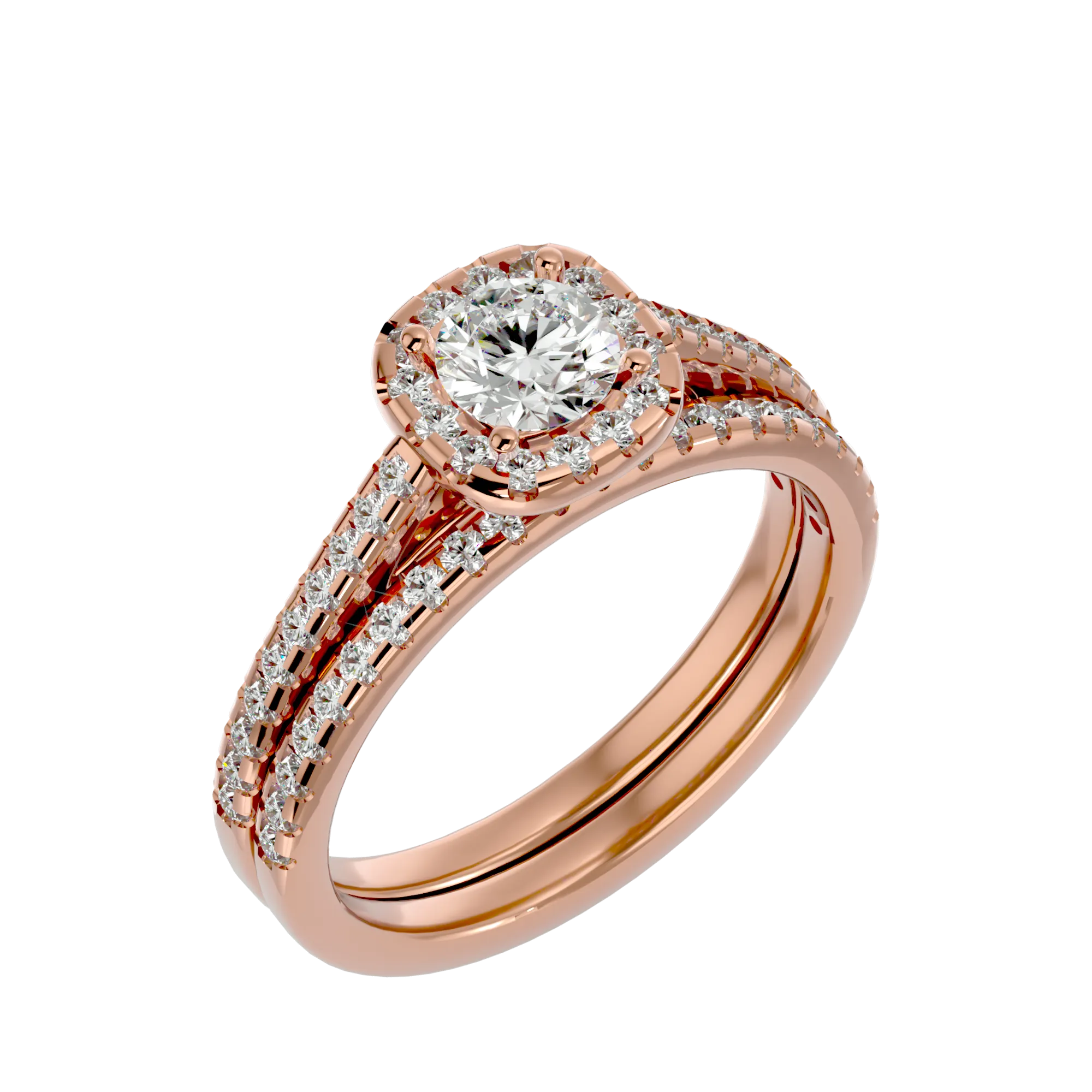 1 1/4 ctw Round Lab Grown Diamond Bridal Ring