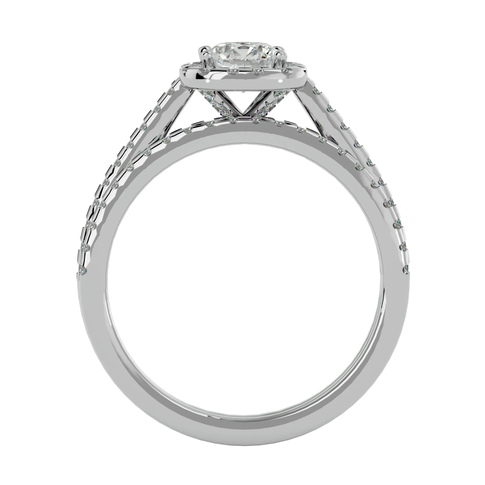 1 1/4 ctw Round Lab Grown Diamond Bridal Ring