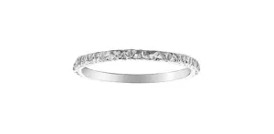 10k Tree Bark Stacker Ring