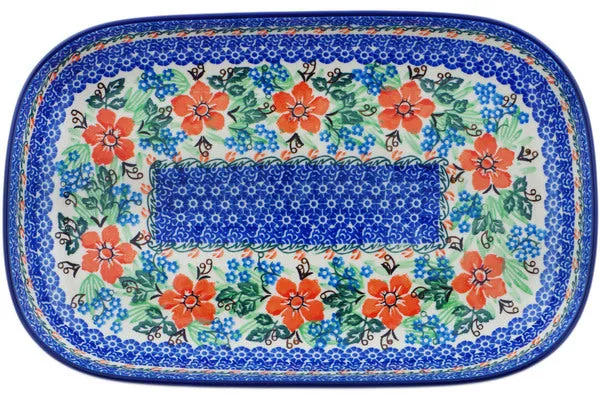 13" Platter - Brilliant Pansy