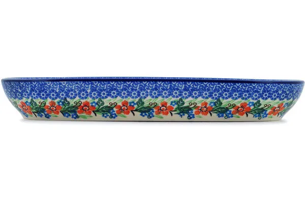 13" Platter - Brilliant Pansy