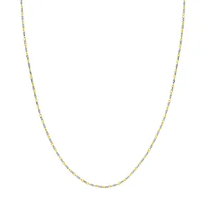 14K Two-Tone Gold 1.50mm Brilliant-Cut Chain