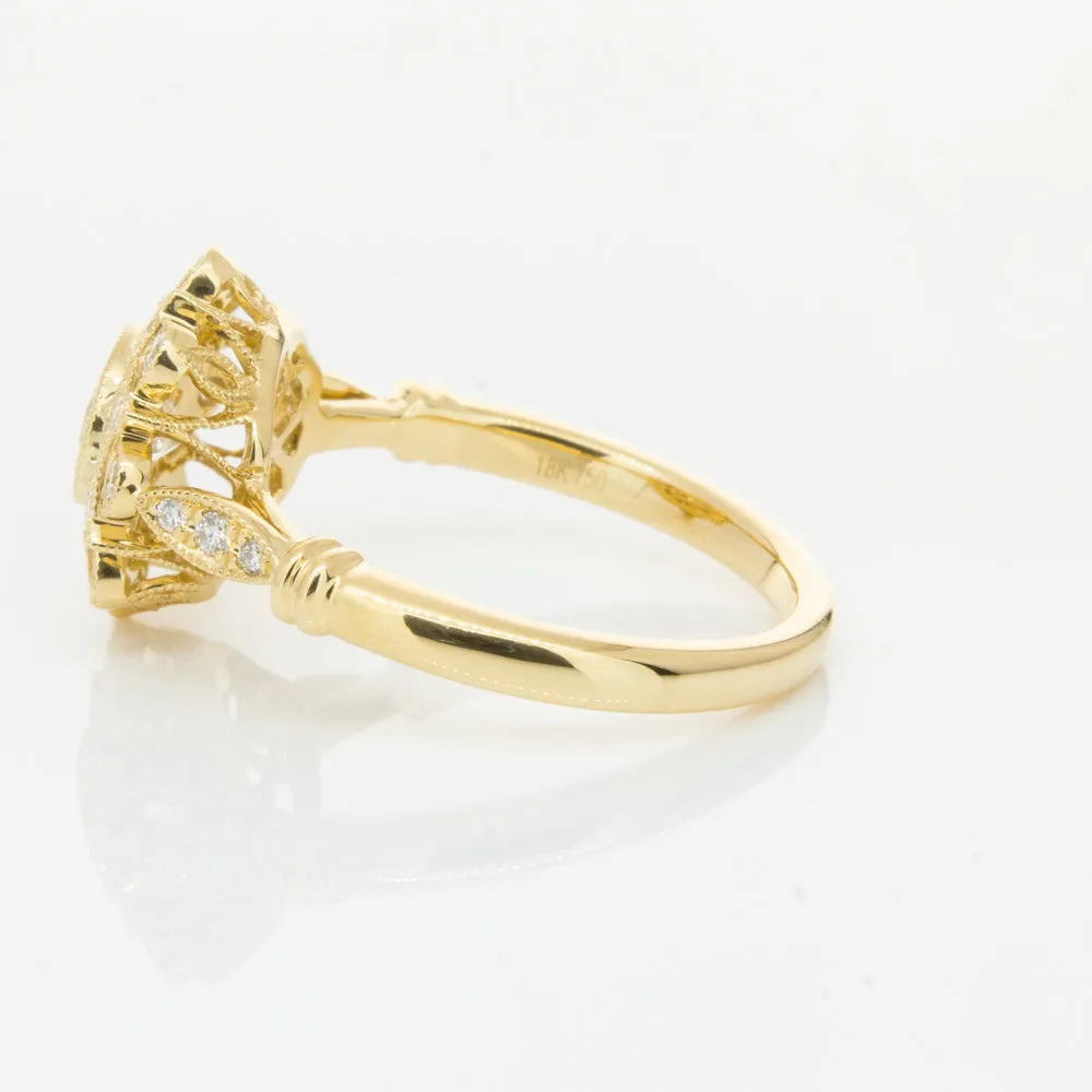 18ct Yellow Gold .50ct Diamond Mayfair Ring