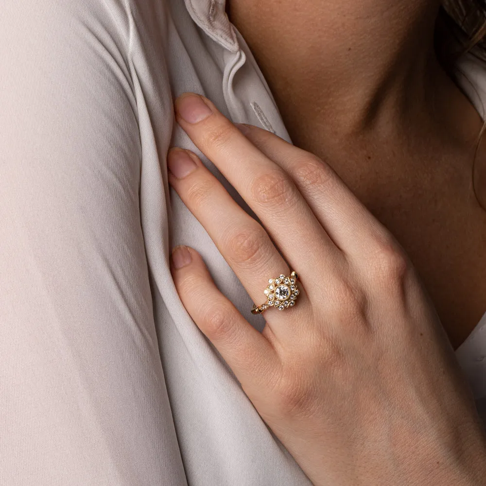 18ct Yellow Gold .50ct Diamond Mayfair Ring