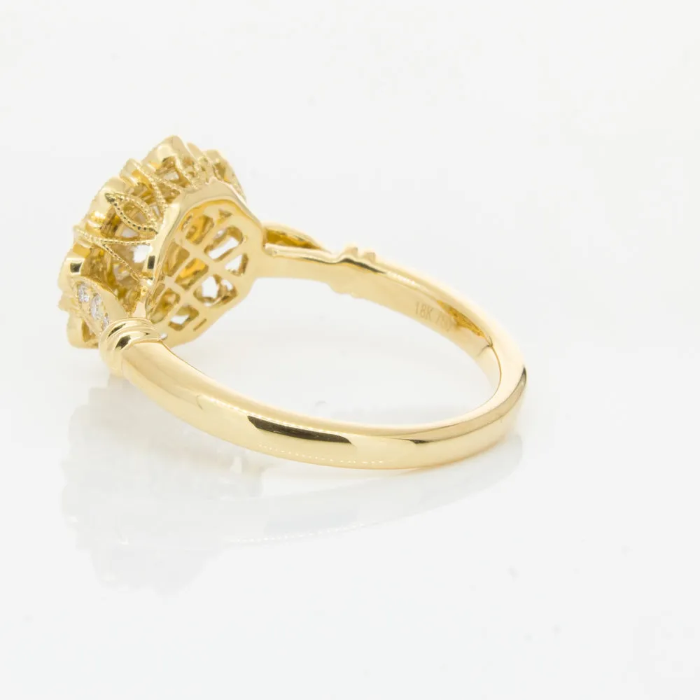 18ct Yellow Gold .50ct Diamond Mayfair Ring