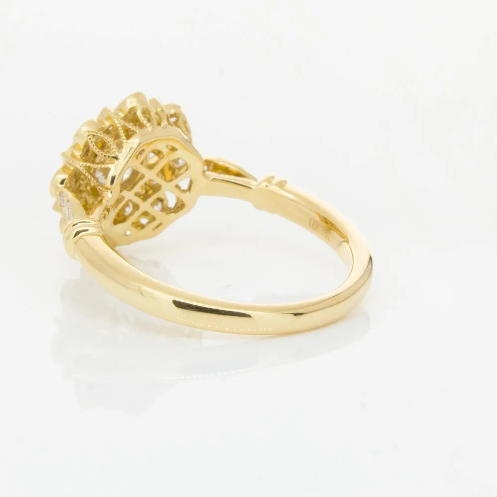 18ct Yellow Gold .50ct Diamond Mayfair Ring