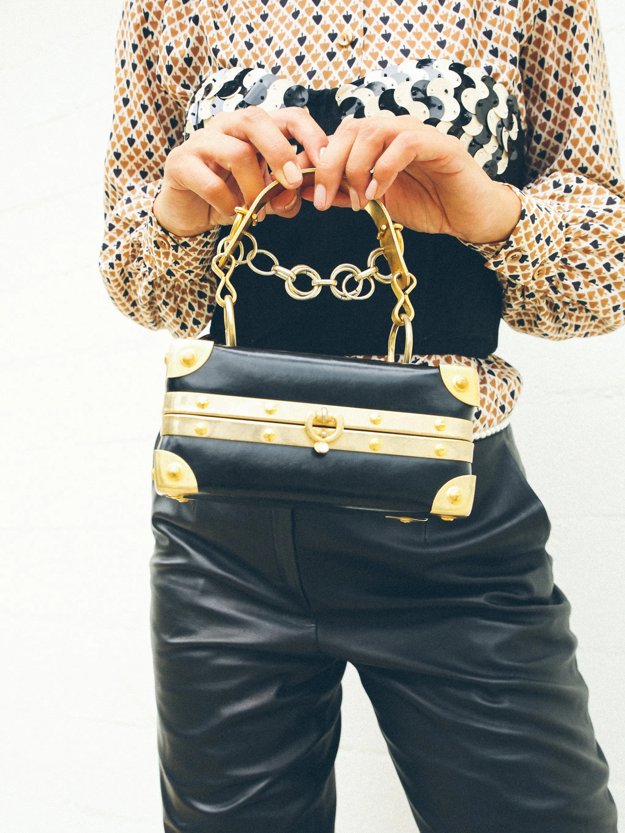 1960's Chain Handle Box Bag