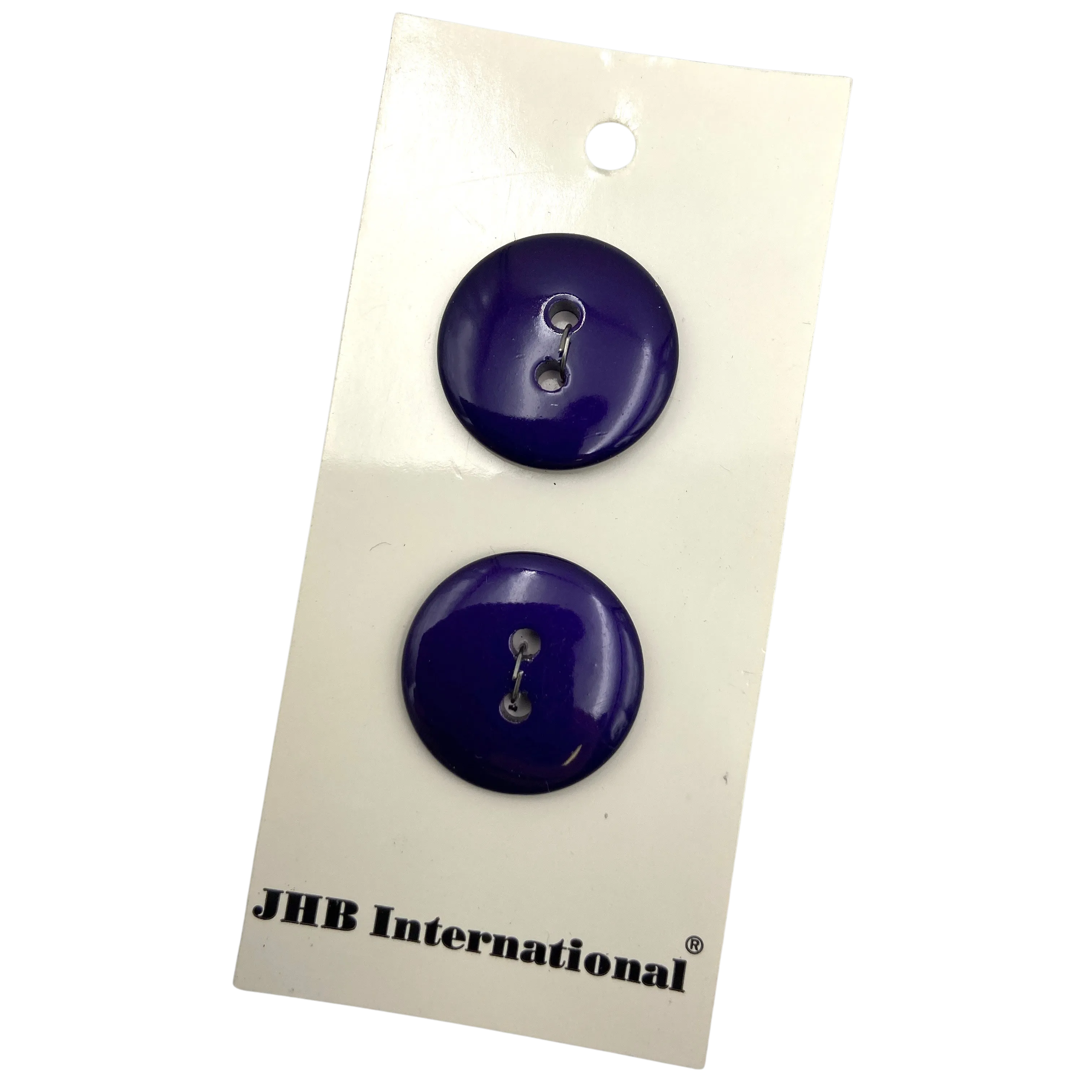 3/4" or 7/8" Deep Violet | JHB International Plastic Buttons | Choose Your Size