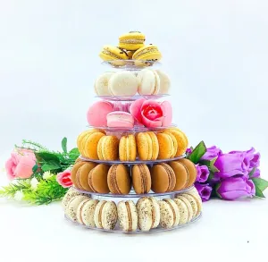 6 Tier Macaron Tower with Protective Case | Adjustable and Reusable