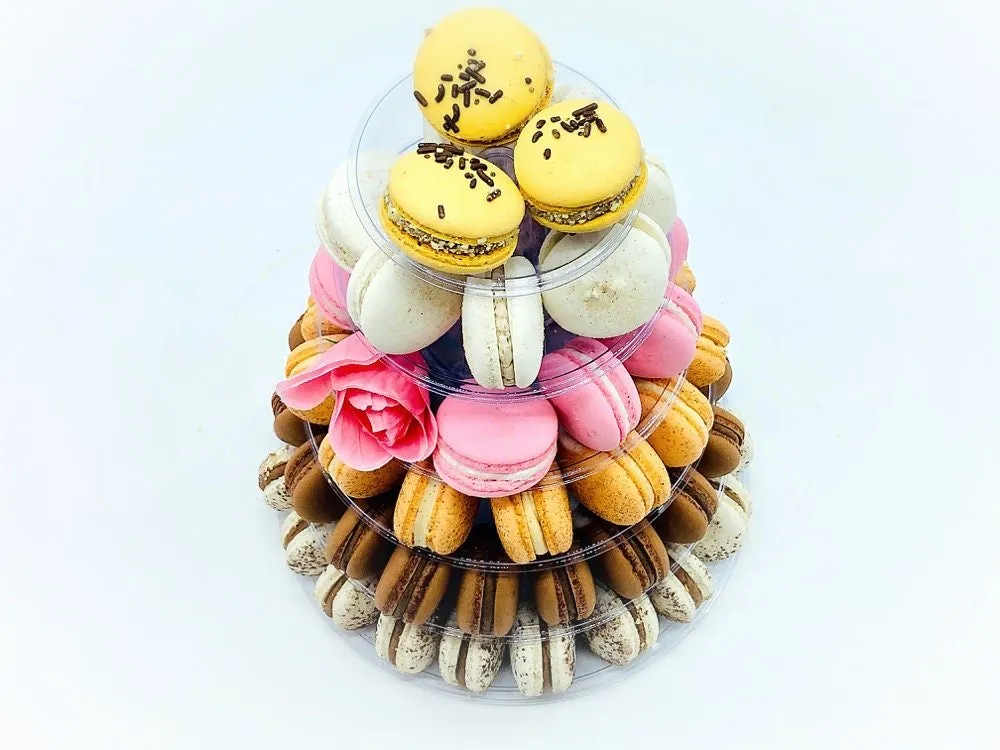 6 Tier Macaron Tower with Protective Case | Adjustable and Reusable