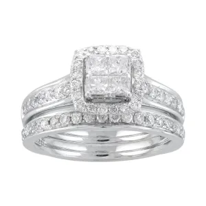 9ct White Gold 1.00ct Diamond Ring