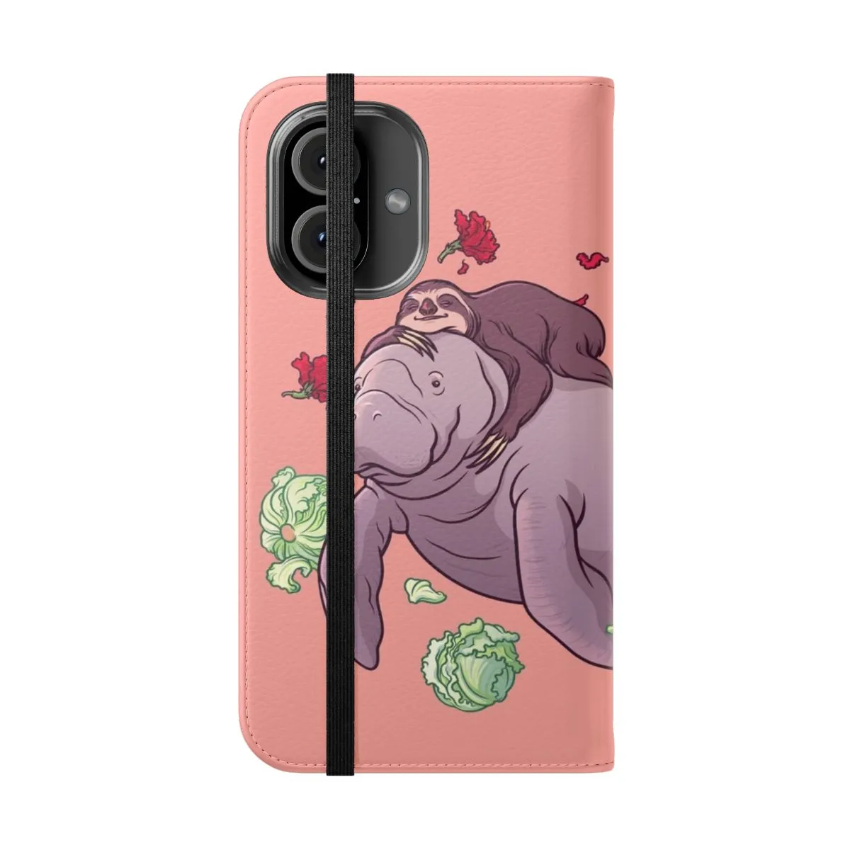Adorable Animal-Themed Flip Phone Case
