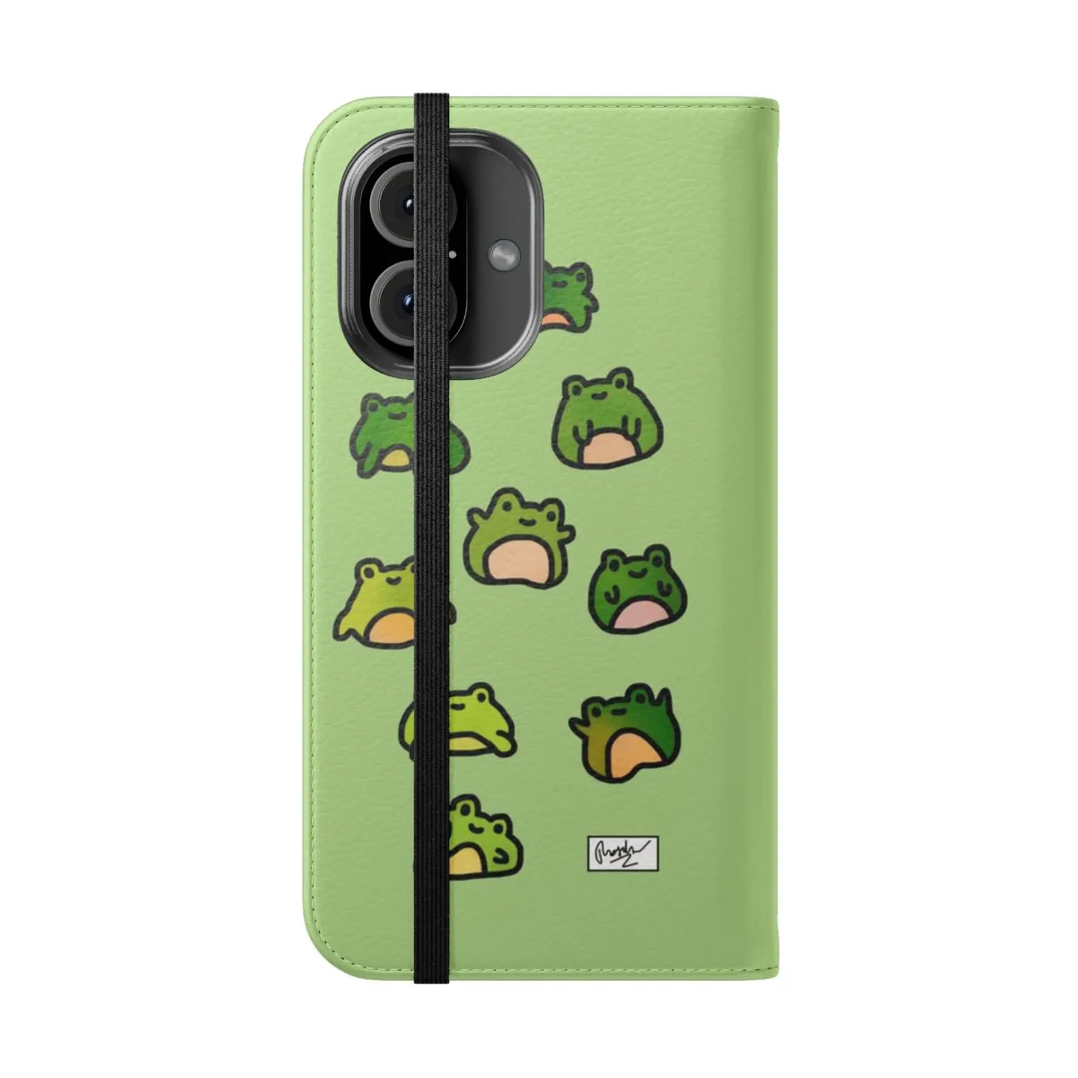Adorable Frog Doodle Phone Case - Whimsical Amphibian Art