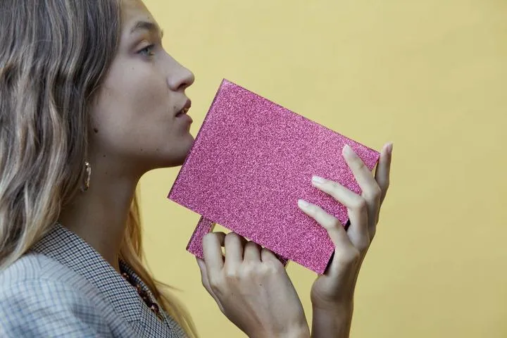 Alexa Bag in Glitter Pink