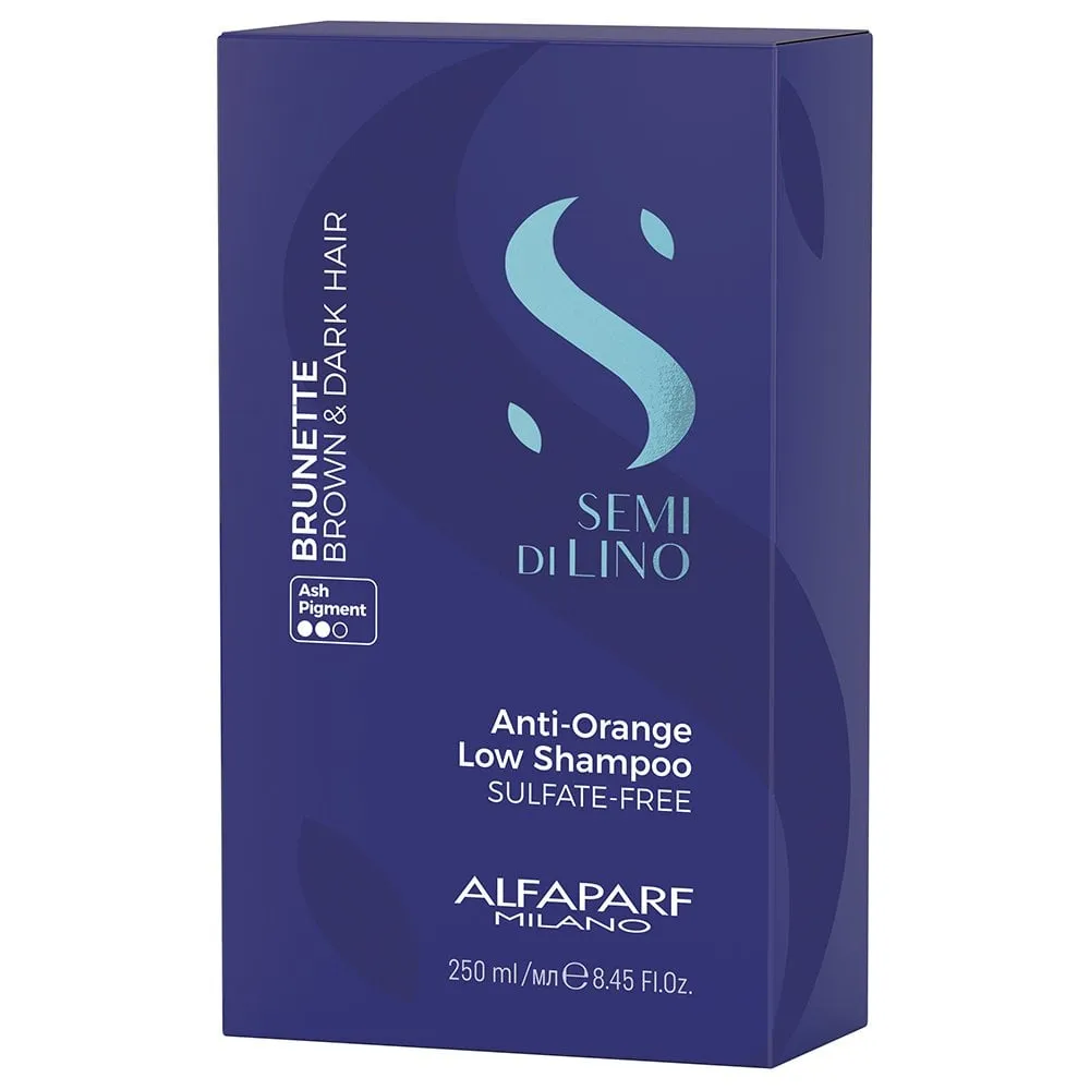 Alfaparf Milano Semi Di Lino Brunette Anti-Orange Low Shampoo 250ml