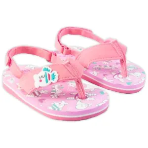 Baby Girl Sealife Flip Flop Sandals- Pink