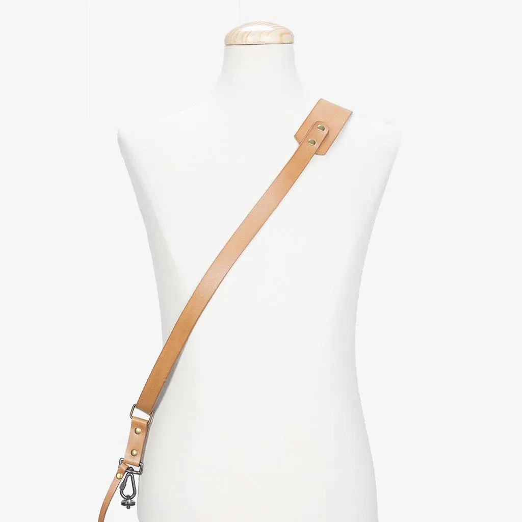 Berlin #603 - Tanned sling leather camera strap
