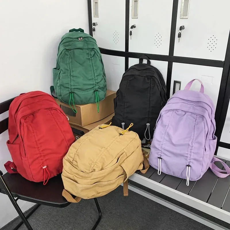 binfenxie Bags for Women New Multiple Pockets Anti-Theft Back Zipper Fashion Backpack Casual Travel Single Girls Schoolbag