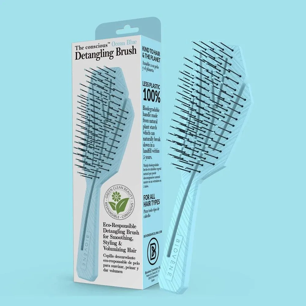 Biovene The Conscious Wet & Dry Biodegradable Detangling Brush Ocean