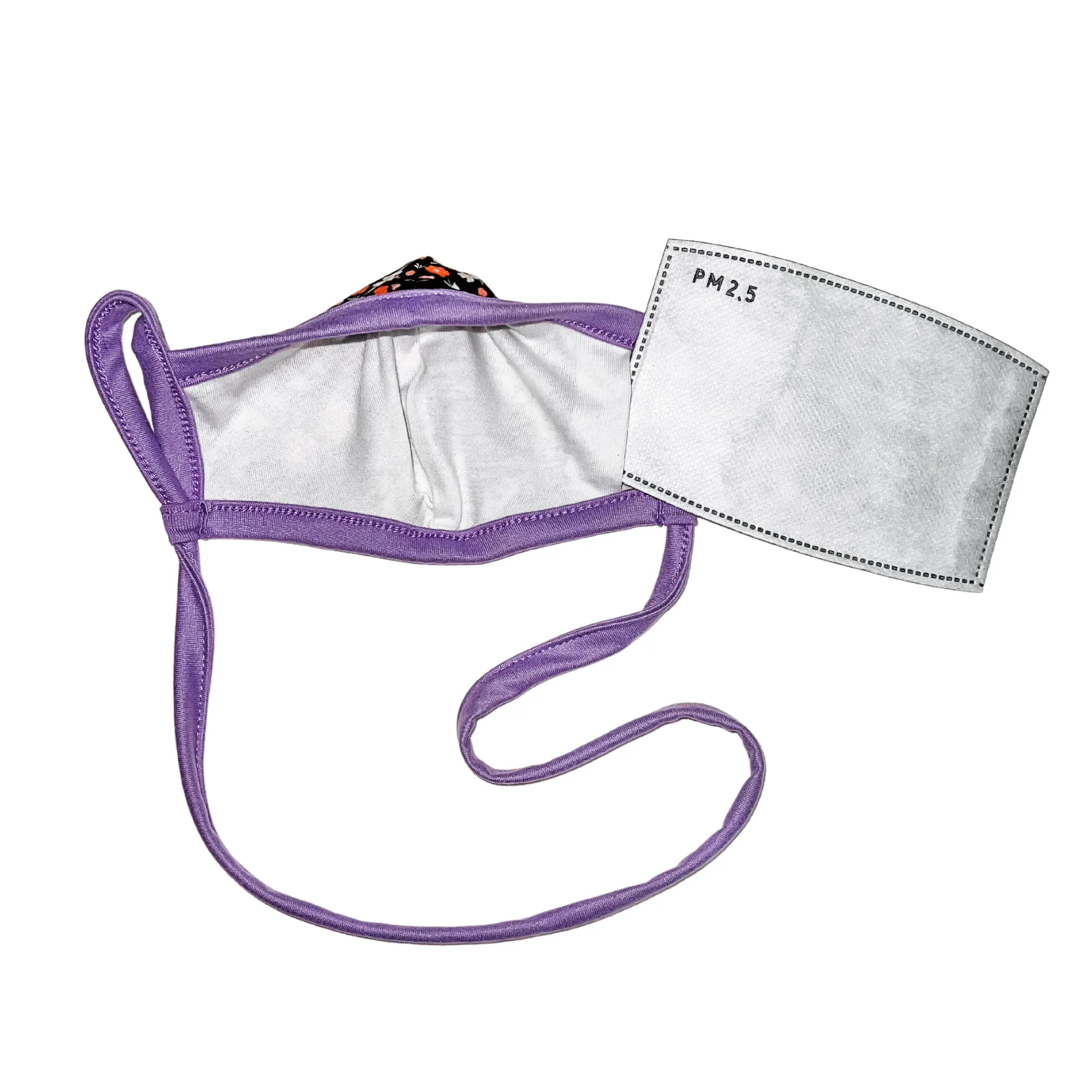 Black Floral w/ Pocket Infinity | Lavender
