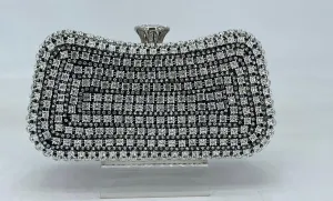 Black Rhinestones Clutch