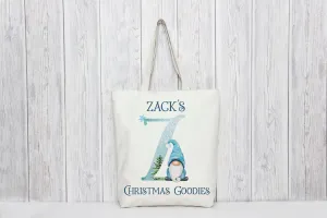 Blue Gonk Christmas Eve Bag