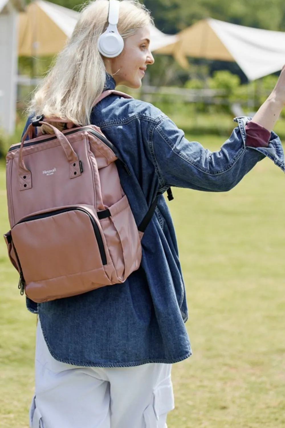 Blue Zone Planet |  Himawari Waterproof and Anti-Theft Nylon Backpack Bag
