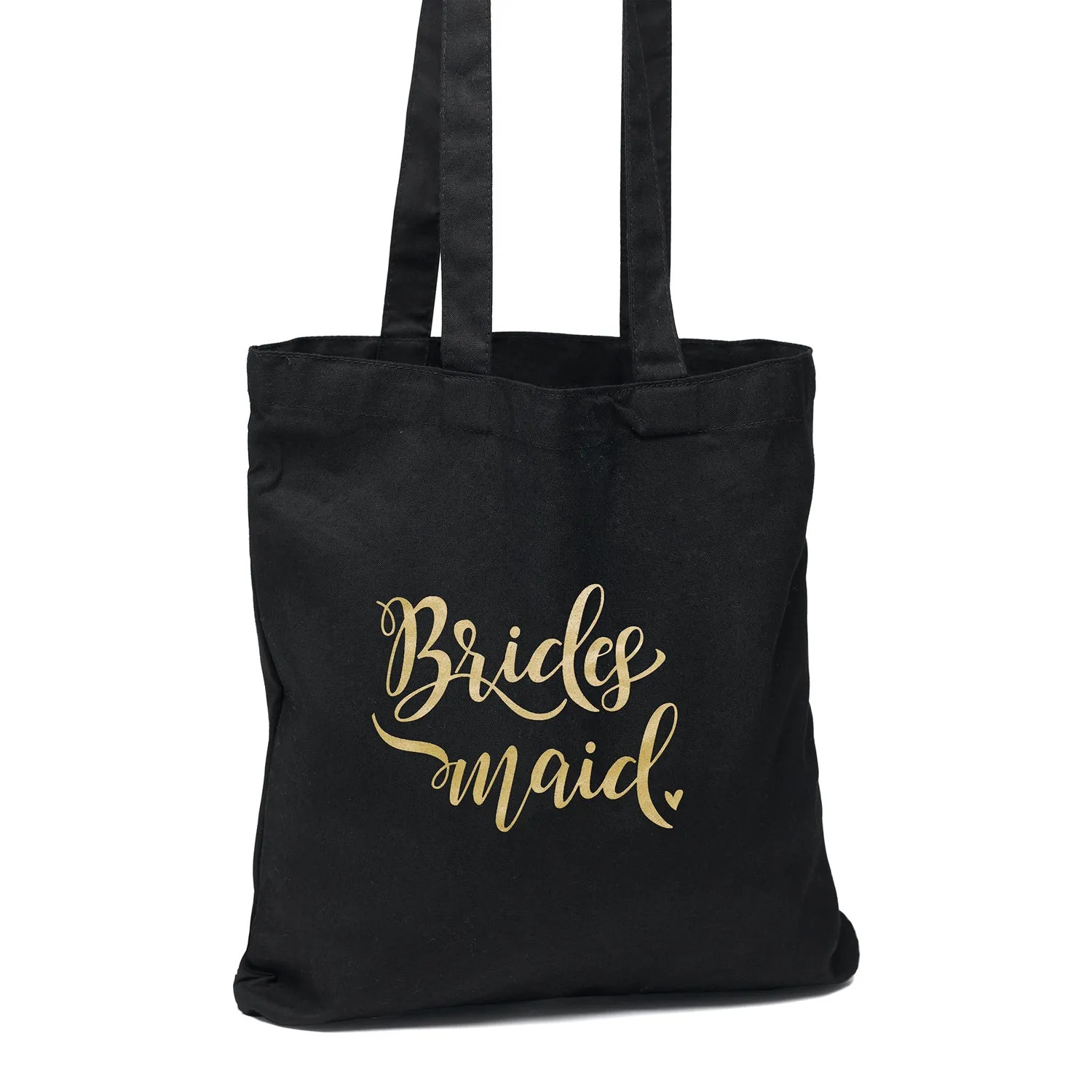 Bridesmaid Black Tote Bag