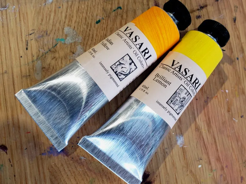 Brilliant Lemon artists oil color