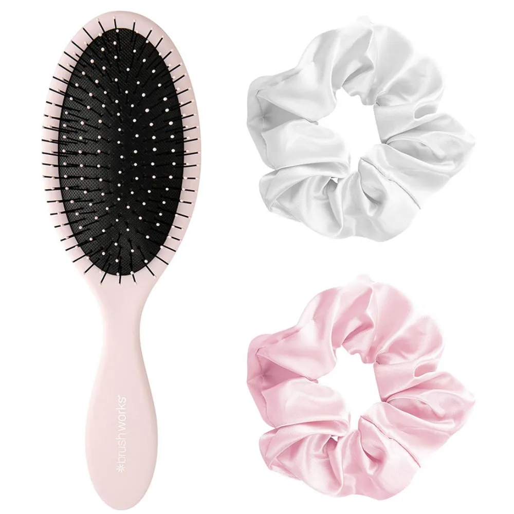 Brushworks Detangling Brush & Scrunchie Set