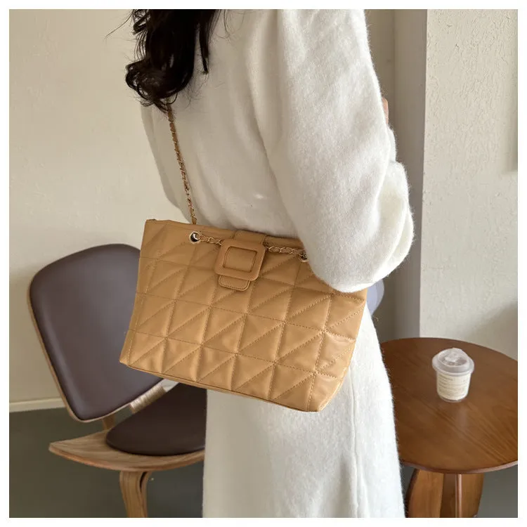 Buckle Chain Large Tote Bags