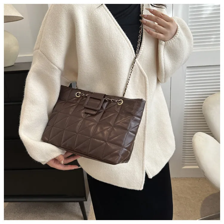 Buckle Chain Large Tote Bags