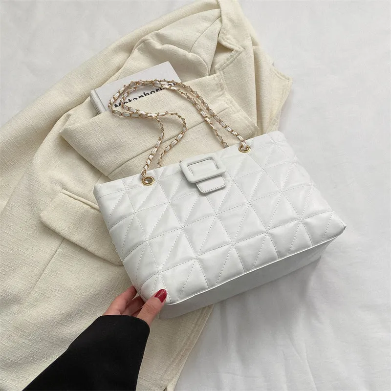 Buckle Chain Large Tote Bags