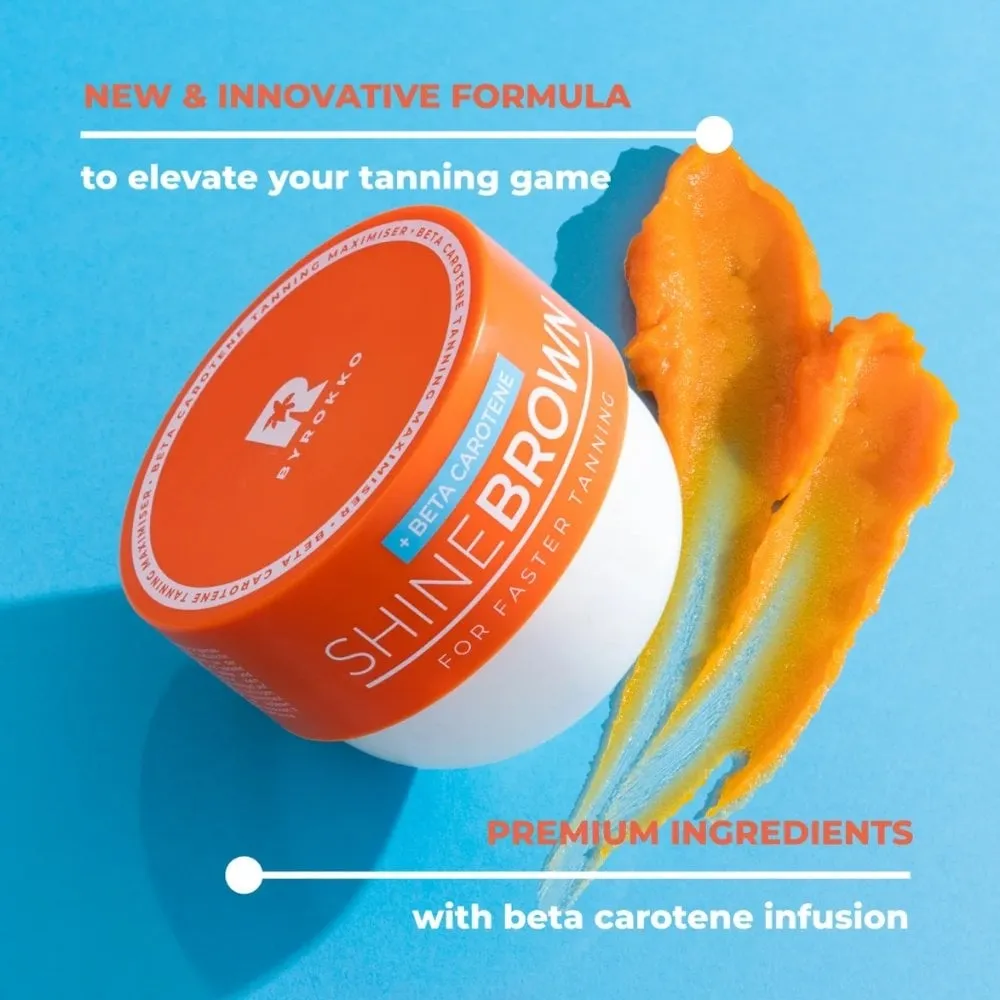 Byrokko Shine Brown Beta Carotene Tanning Maximiser Cream 200ml