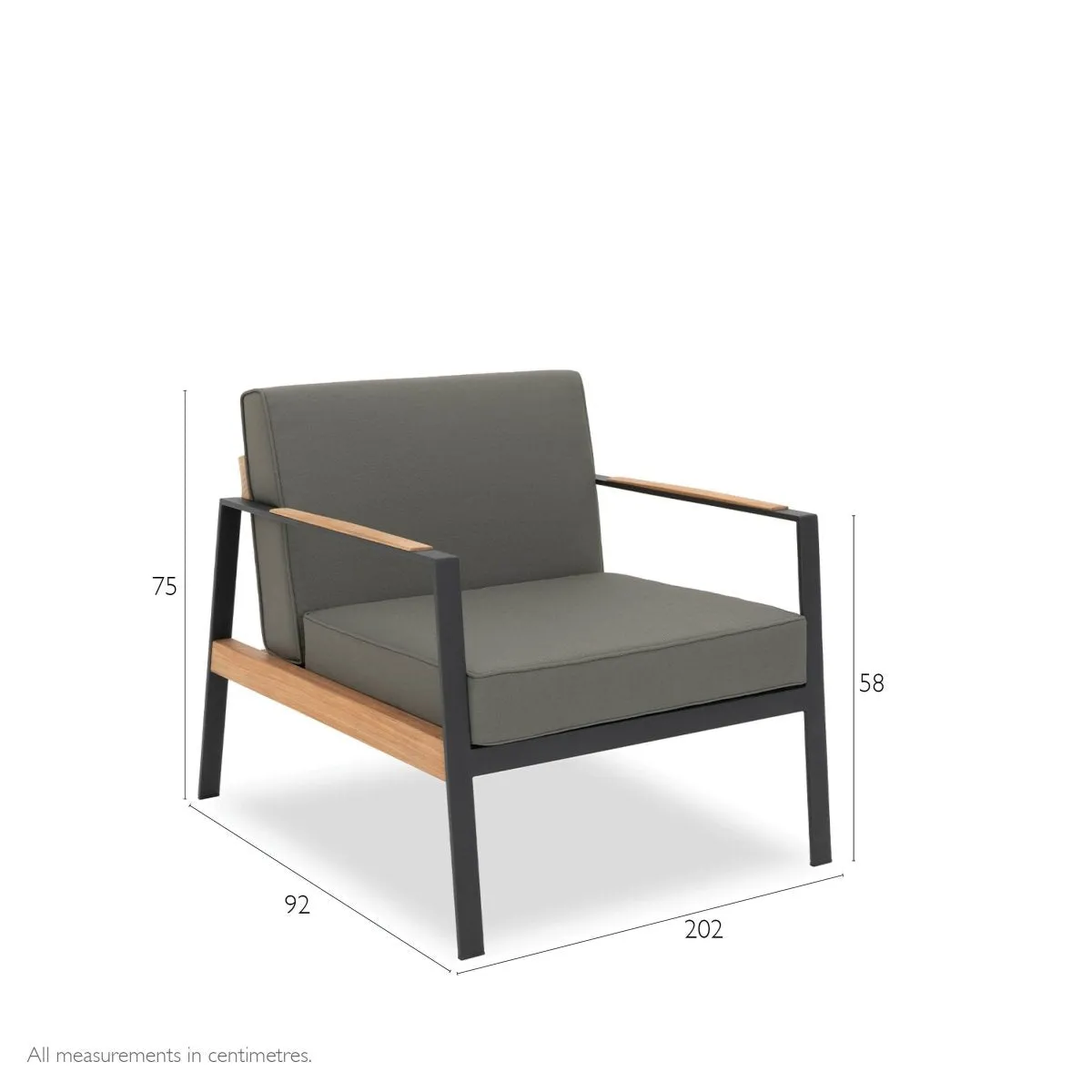 California Lounge chair - Smoke Frame