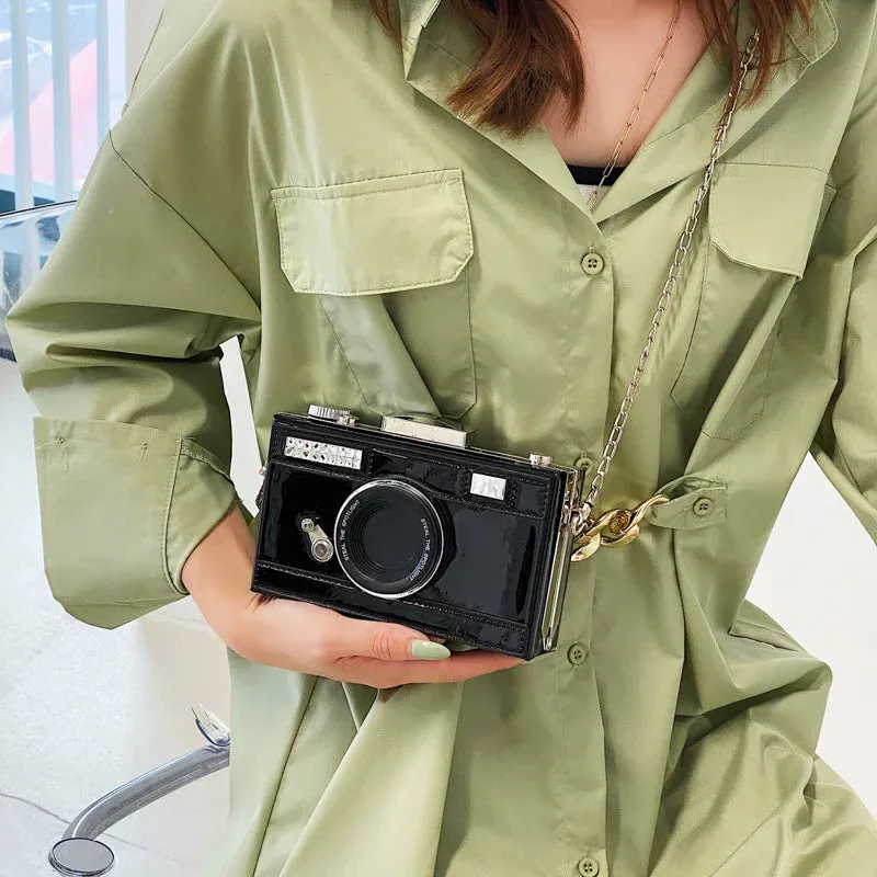 Camera Shape Clutch Retro Shoulder Bag