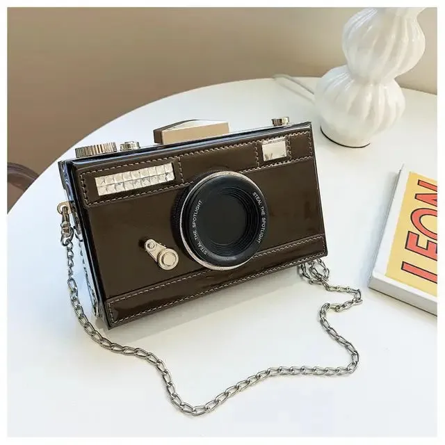 Camera Shape Clutch Retro Shoulder Bag