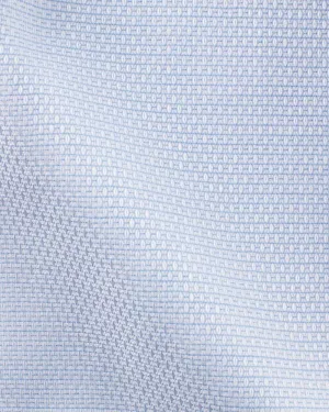 Canclini Dandy 80 Blue Textured Shirt 2640.w16170.0021.f03