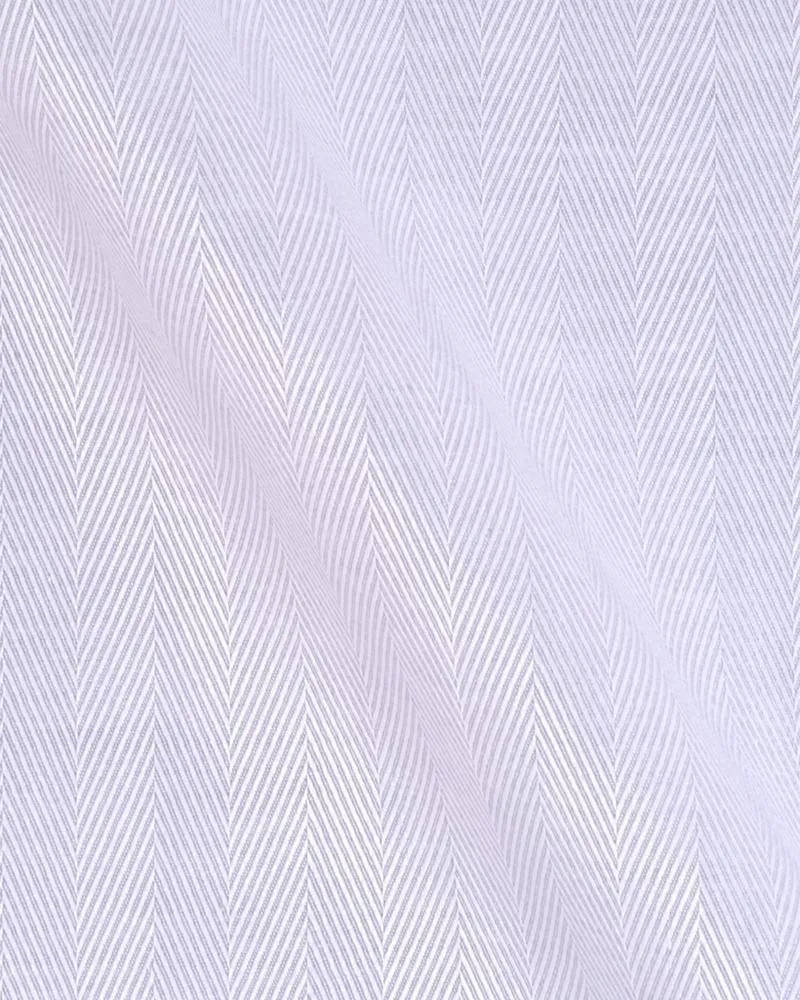 Canclini Dandy 80 Grey Herringbone Shirt 3340.w6180.0015.fan