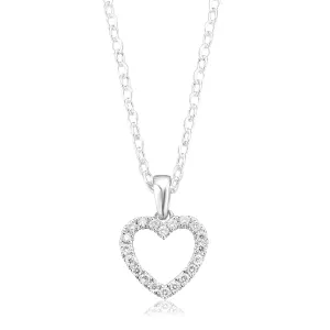 Celebration 9ct White Gold with Round Brilliant Cut 0.15 CARAT tw of Lab Grown Diamond Pendant