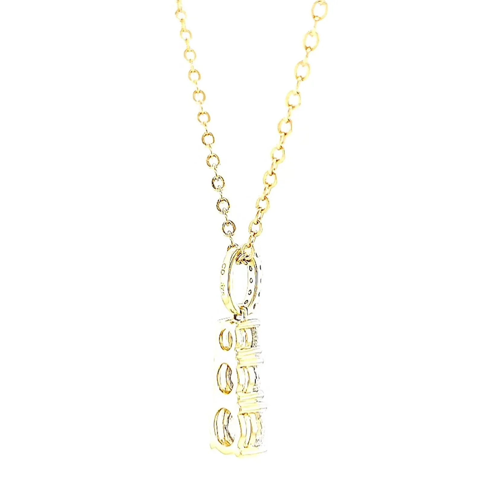 Celebration 9ct Yellow Gold Round Brilliant Cut 1 Carat tw of Certified Lab Grown Diamonds Pendant