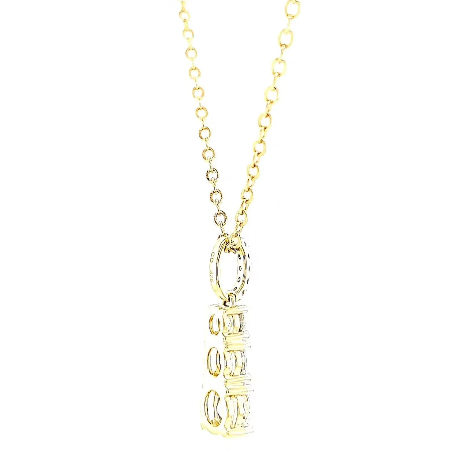Celebration 9ct Yellow Gold Round Brilliant Cut 1 Carat tw of Certified Lab Grown Diamonds Pendant