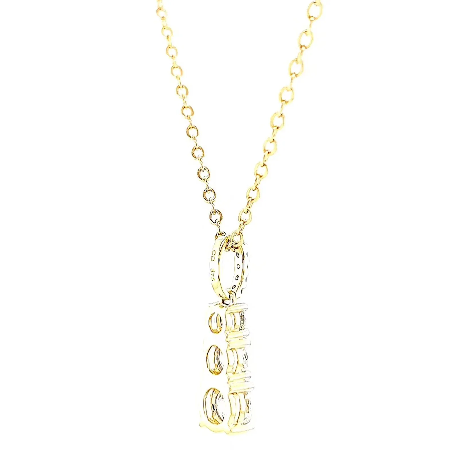 Celebration 9ct Yellow Gold Round Brilliant Cut 1 Carat tw of Certified Lab Grown Diamonds Pendant