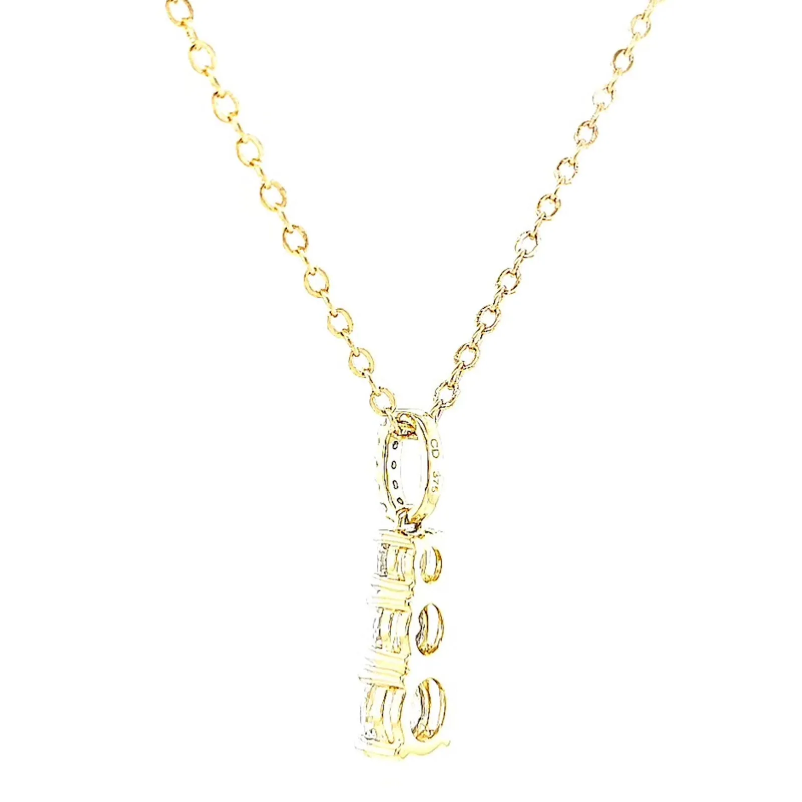 Celebration 9ct Yellow Gold Round Brilliant Cut 1 Carat tw of Certified Lab Grown Diamonds Pendant