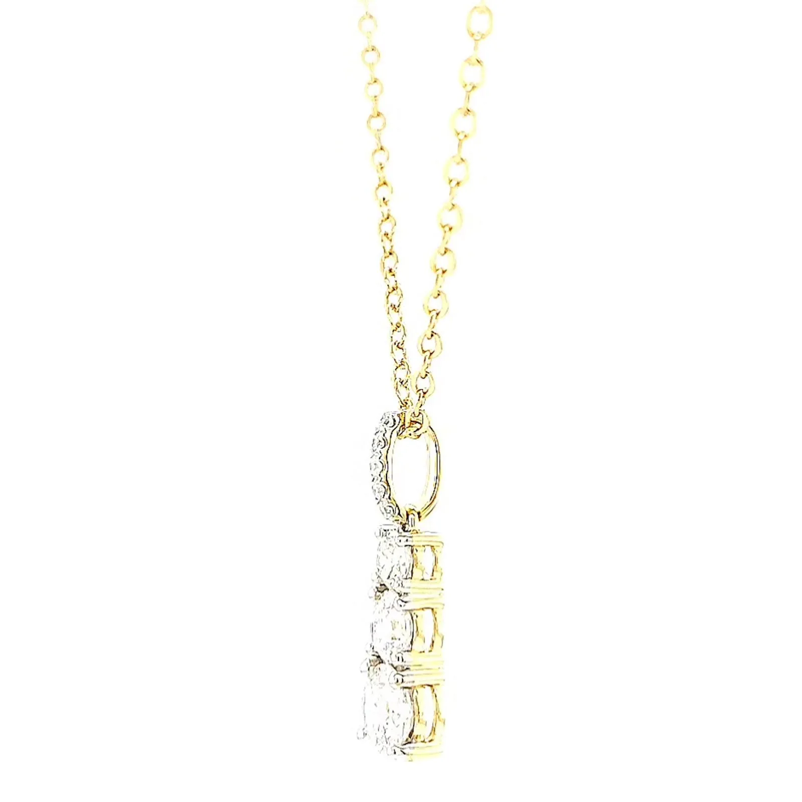 Celebration 9ct Yellow Gold Round Brilliant Cut 1 Carat tw of Certified Lab Grown Diamonds Pendant