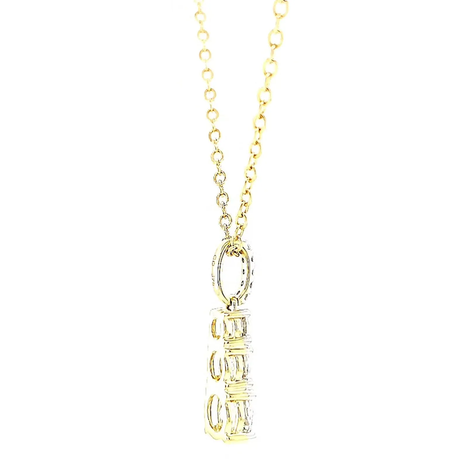 Celebration 9ct Yellow Gold Round Brilliant Cut 1 Carat tw of Certified Lab Grown Diamonds Pendant