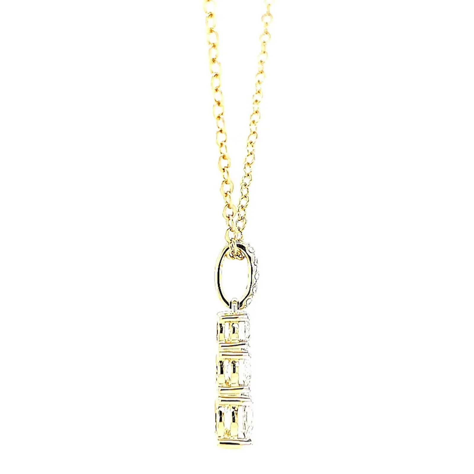 Celebration 9ct Yellow Gold Round Brilliant Cut 1 Carat tw of Certified Lab Grown Diamonds Pendant